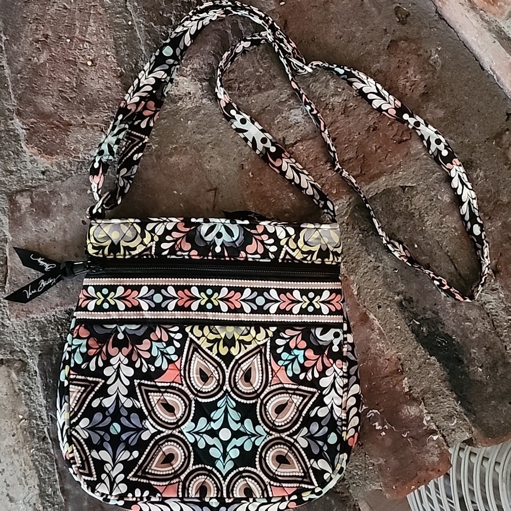 Vera Bradley Quilted Multicolor Floral Crossbody Bag